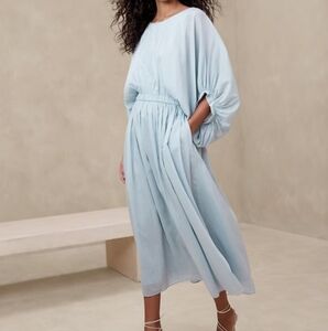 NWOT Eliana Cotton Silk Dress - Banana Republic